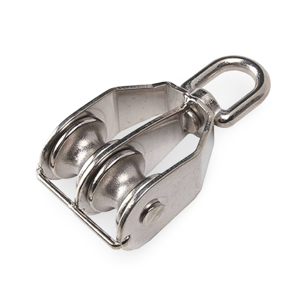 Stainless Steel M25 Double Swivel Rope Pulley