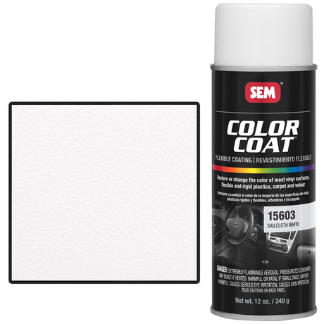 SEM Vinyl Coat spray gloss white for vinyl restoration