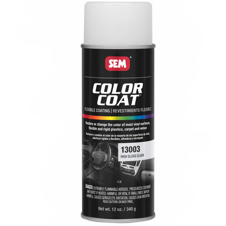 SEM Vinyl Coat spray high gloss clear for vinyl protection