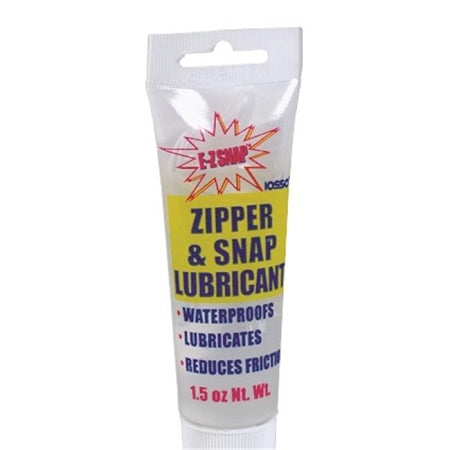 IOSSO E-Z Snap lubricant 1.5 oz applicator for easing marine snap and zipper fasteners