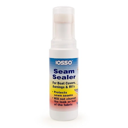 IOSSO seam sealer 4 oz applicator for sealing stitched seams on canvas and outdoor fabrics