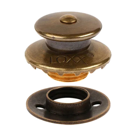 LOXX® "Pull-It-Up" Fastener Antique Brass Large Head Button