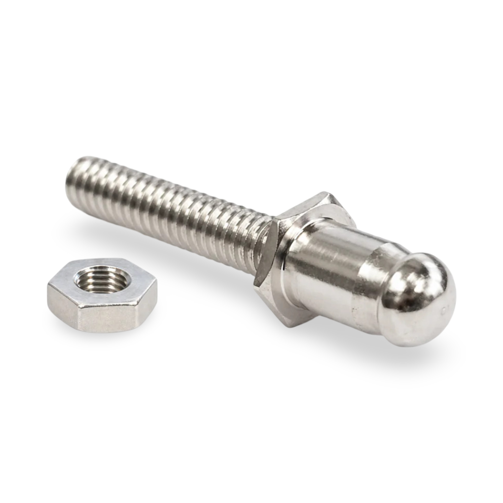 5/8" DOT® Lift-the-DOT® Three-Way Locking Fastener Machine Screw Stud with Nut