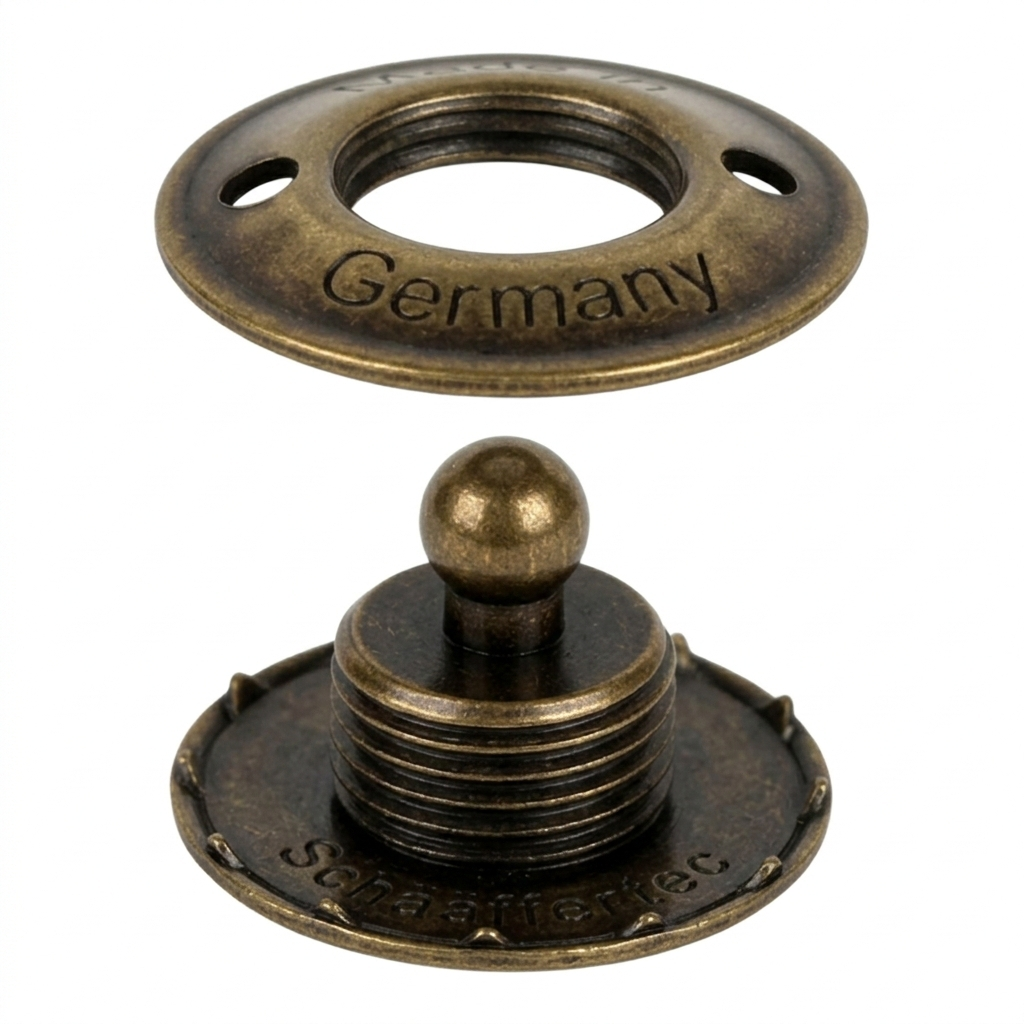 LOXX® "Pull-It-Up" Fastener Antique Brass Canvas Stud