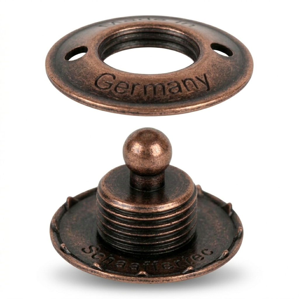 LOXX® "Pull-It-Up" Fastener Antique Copper Canvas Stud
