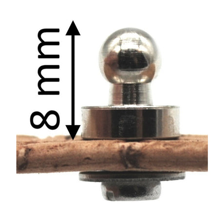 LOXX® "Pull-It-Up" Fastener Nickel-Plated Brass Ball Stud