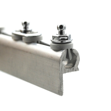 LOXX® "Pull-It-Up" Fastener Gray Plastic Track Slider