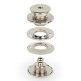 LOXX® "Pull-It-Up" Fastener Nickel-Plated Brass Canvas-to-Canvas Set