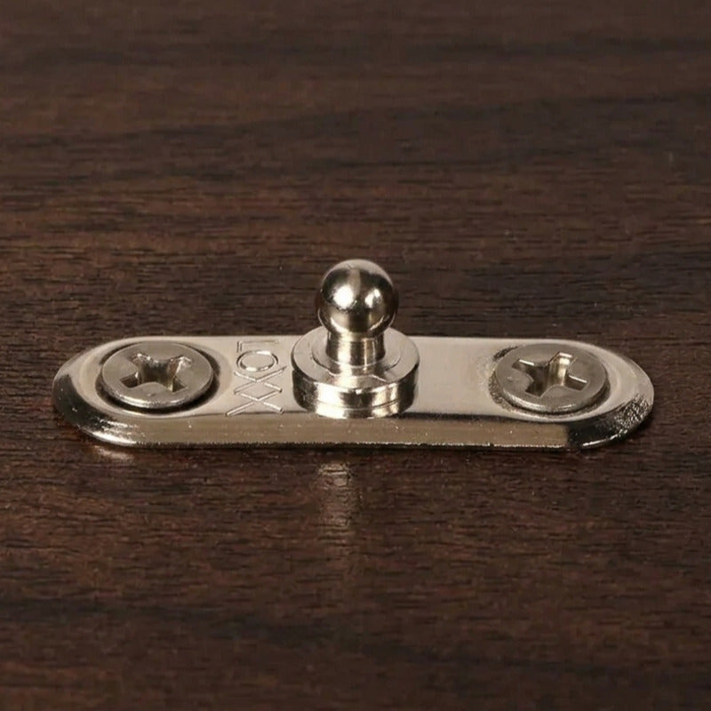 LOXX® "Pull-It-Up" Fastener Nickel-Plated Brass Oval Base Stud