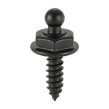 LOXX® "Pull-It-Up" Fastener Black Brass Wood Screw Stud