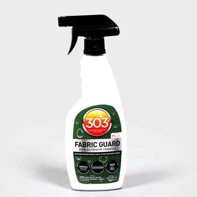 303 Fabric Guard PFAS-free 32 oz spray for restoring water repellency on outdoor fabrics