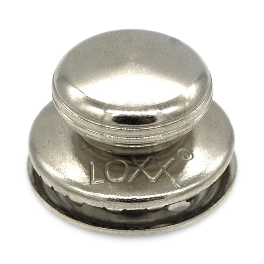 LOXX® "Pull-It-Up" Fastener Nickel-Plated Brass Smooth Large Head Button