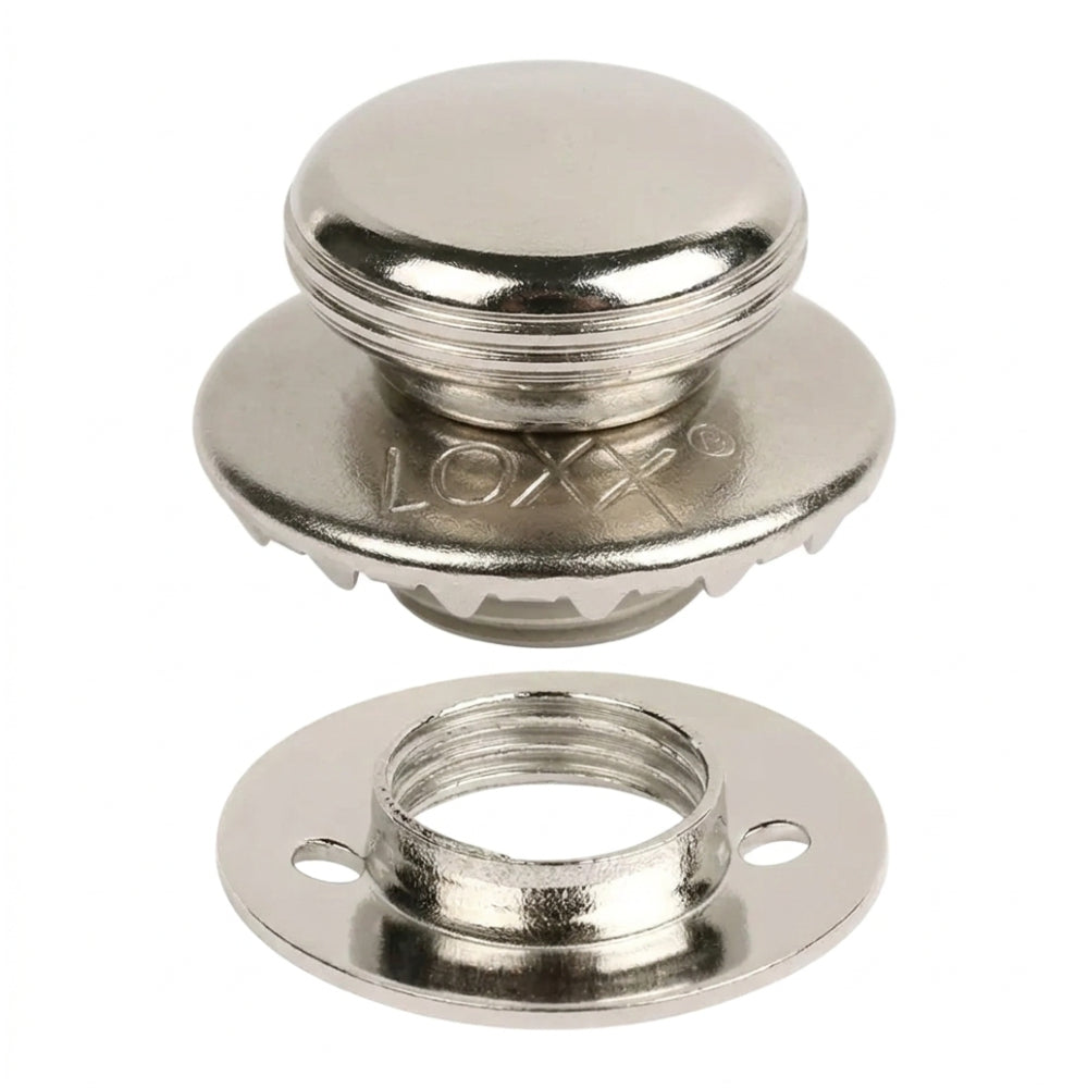 LOXX® "Pull-It-Up" Fastener Nickel-Plated Brass Smooth Large Head Button