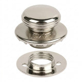 LOXX® "Pull-It-Up" Fastener Nickel-Plated Brass Smooth Large Head Button
