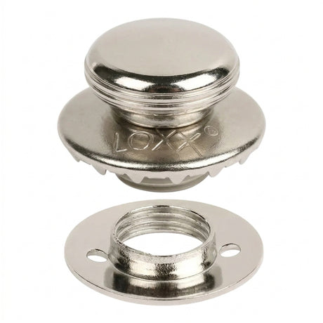 LOXX® "Pull-It-Up" Fastener Nickel-Plated Brass Smooth Large Head Button