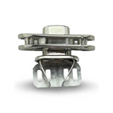 Nickel-Plated Brass Twist-Lock 4-Piece Bag Fastener Set