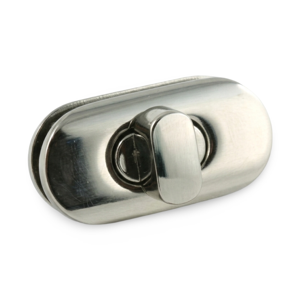 Nickel-Plated Brass Twist-Lock 4-Piece Bag Fastener Set
