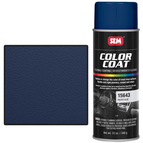 SEM Vinyl Coat spray Pacific Blue for vinyl restoration