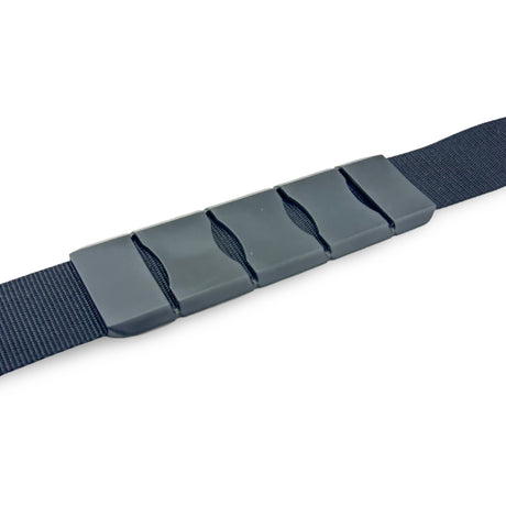 PD 719 1-1/2" Heavy-Duty Black PVC Shoulder Strap Pad