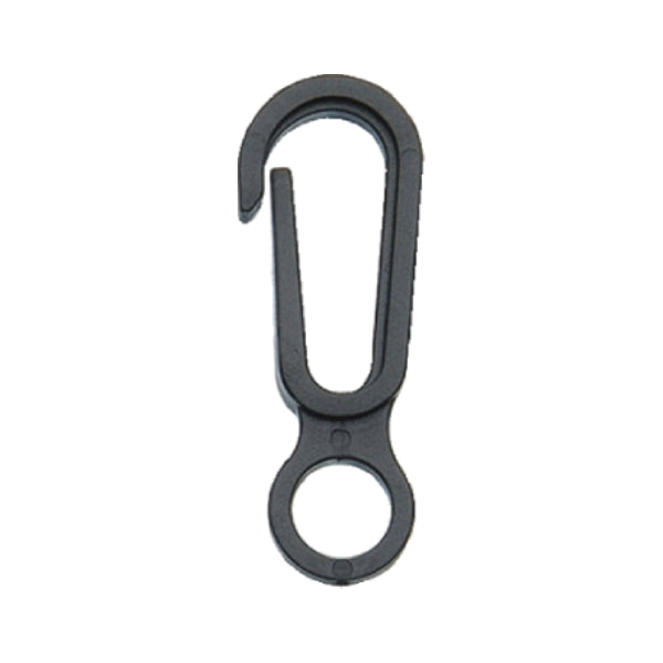 5/16" Black Polyacetal Small Round Snap Hook