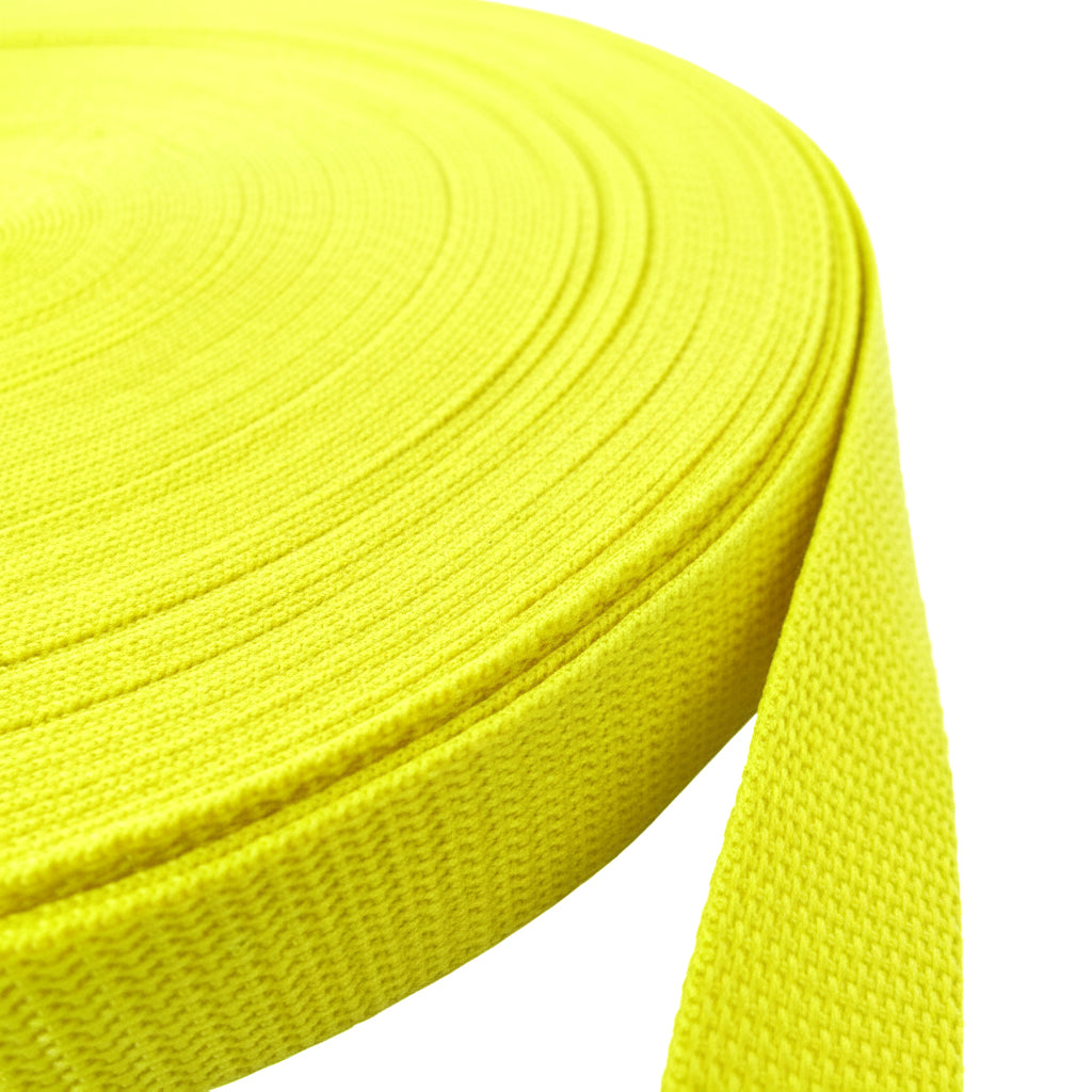 1.35 mm Bright Yellow Polypropylene Webbing
