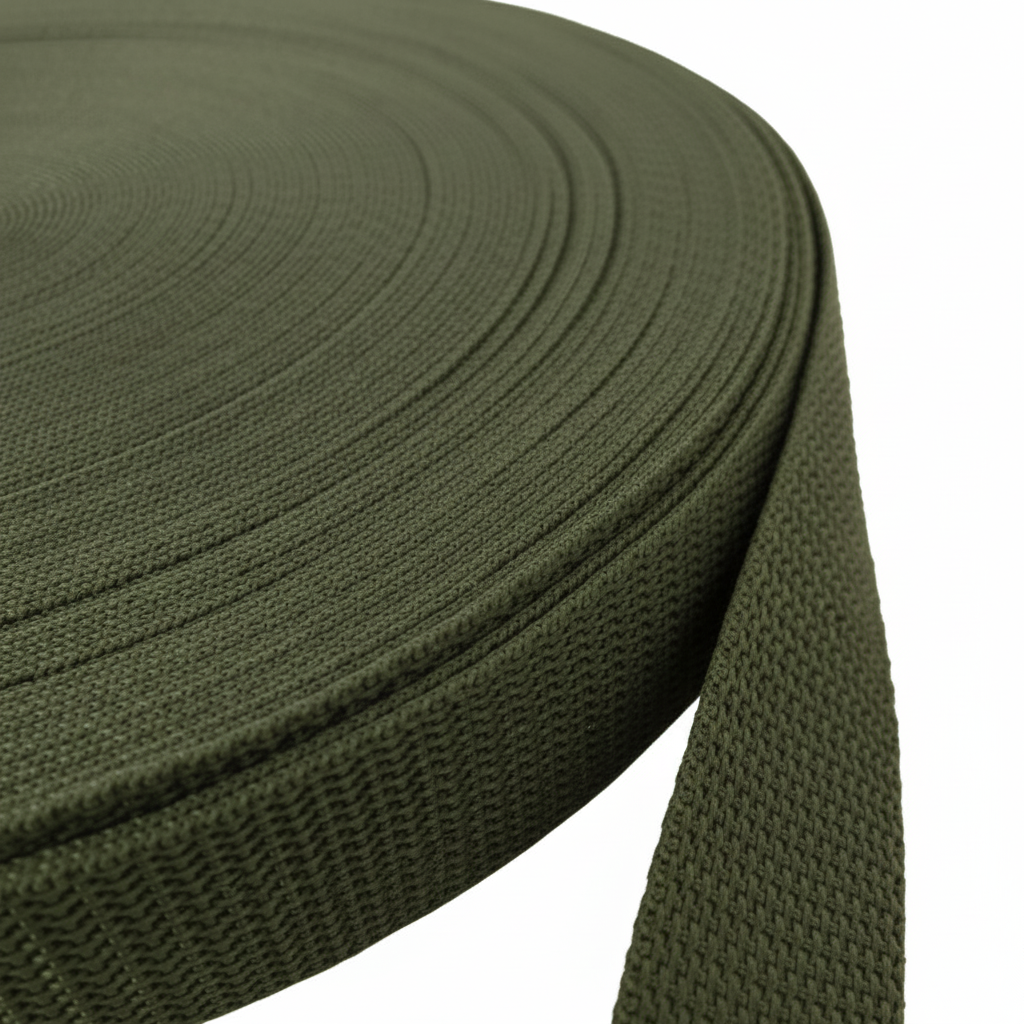 1.5 mm Olive Polypropylene Webbing