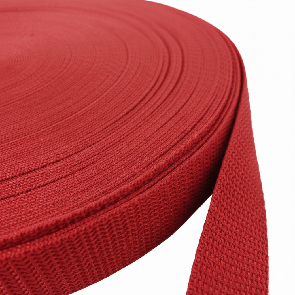 2.3 mm Red Polypropylene Webbing