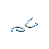 1/4" (#8) to 5/16" (#10) Galvanized Steel Shock Cord Hog Ring Clamps