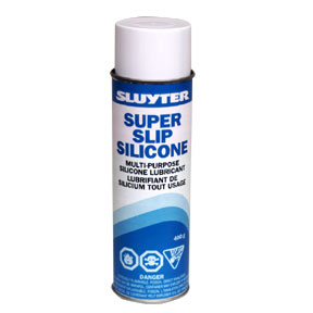 Sluyter Super Slip silicone 14 oz lubricant spray for zippers, snaps, and hardware