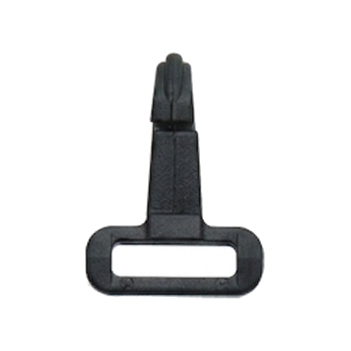 1/2" Black Polyacetal Small Square Snap Hook