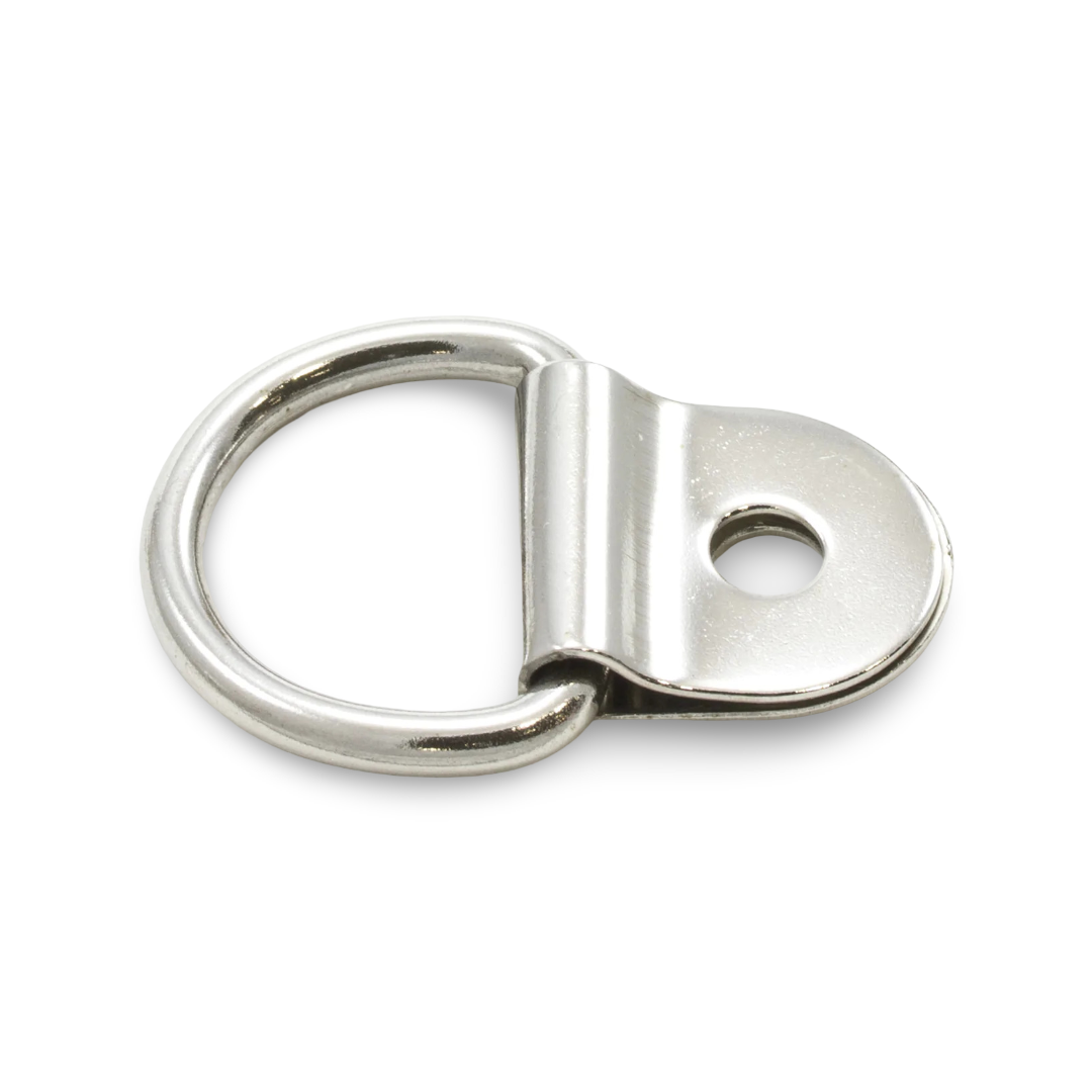 3/4" Stainless Steel D-Ring and Clip