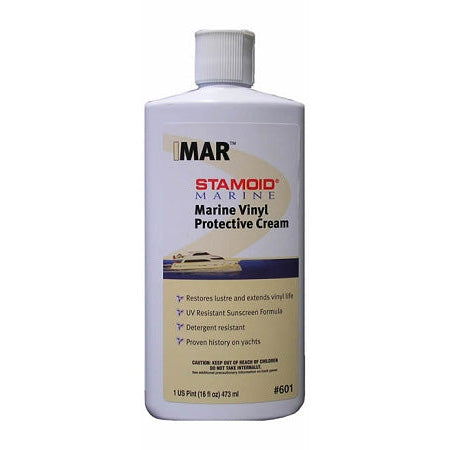 IMAR 601 Stamoid marine vinyl protective cream 16 oz conditioner for flexible vinyl boat upholstery