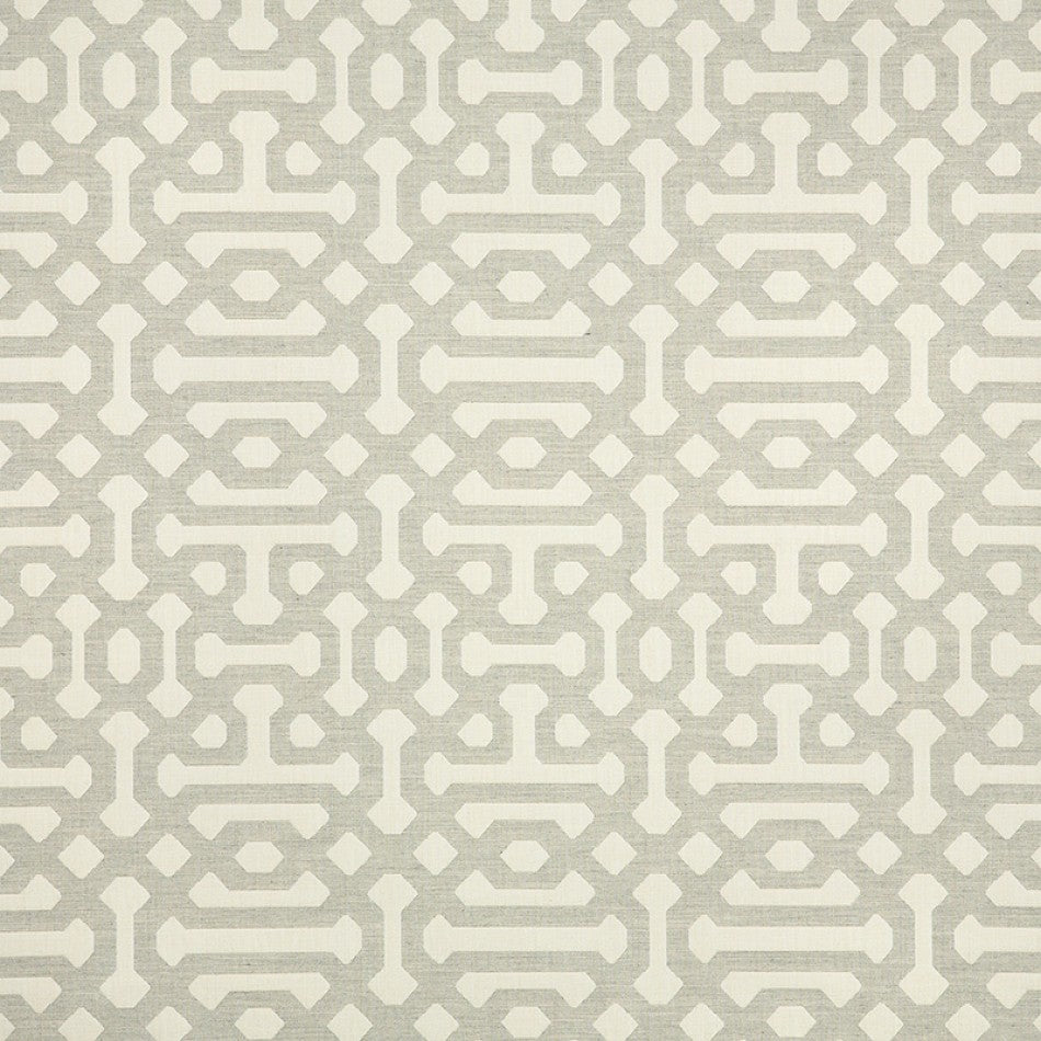 54" Sunbrella® Fretwork Pewter (45991-0002) Upholstery Fabric