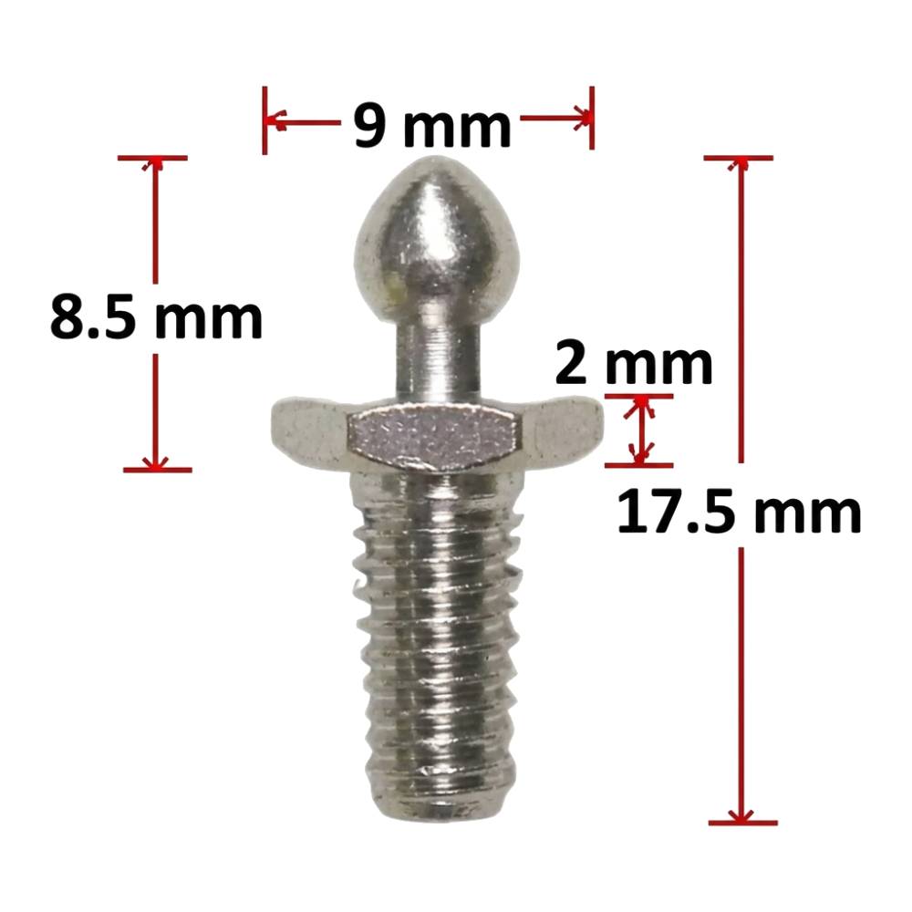 3/8" TENAX® Self-Locking Fastener Whitworth Machine Screw Peg