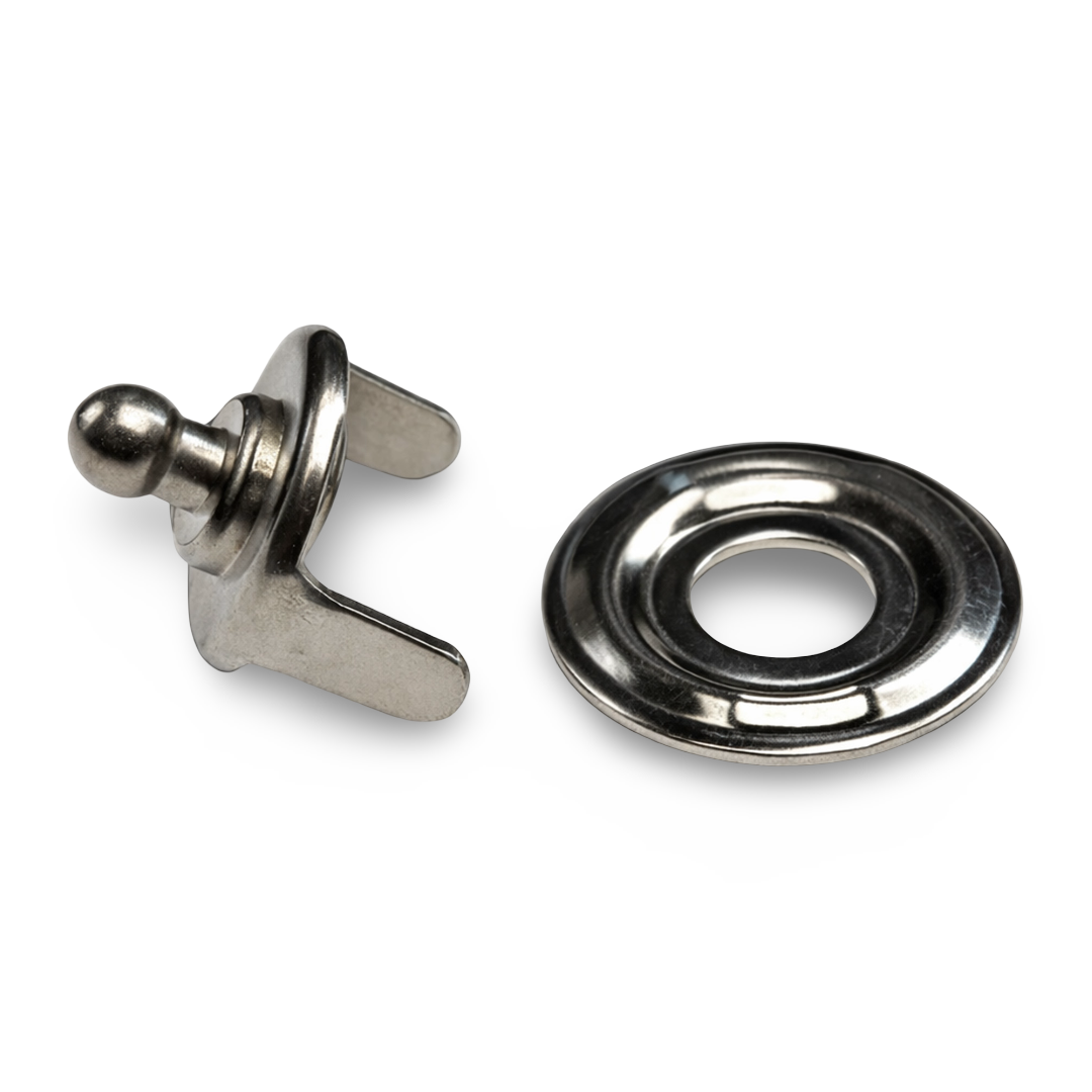 TENAX® Self-Locking Fastener Nickel-Plated Brass Clinch Peg