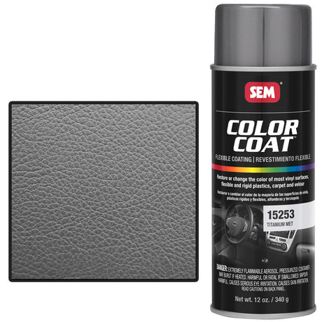 SEM Vinyl Coat spray titan metallic for vinyl restoration