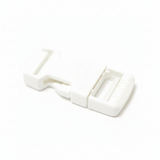 1" White Single Adjustable Side Release Webbing Buckle