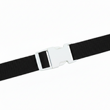 1" White Single Adjustable Side Release Webbing Buckle